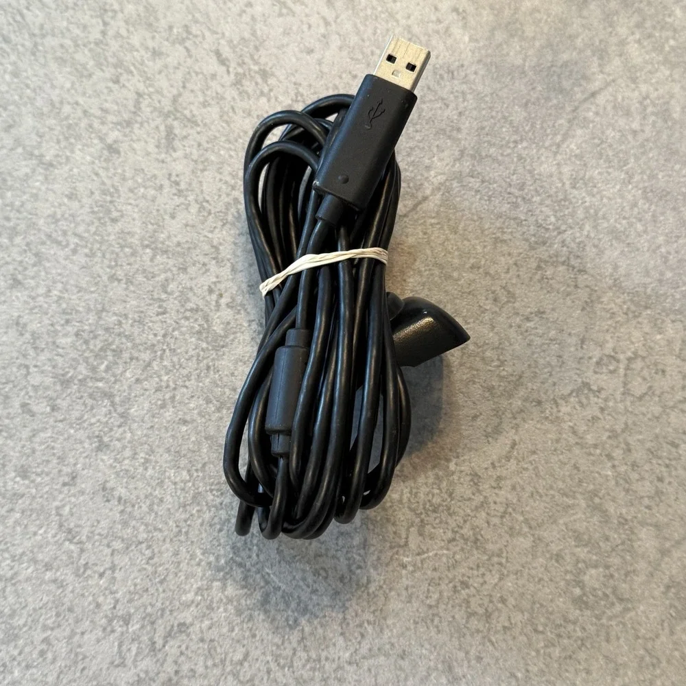 Xbox 360 Wired Controller USB Breakaway Cable Dongle Adapter Gray OEM Style
